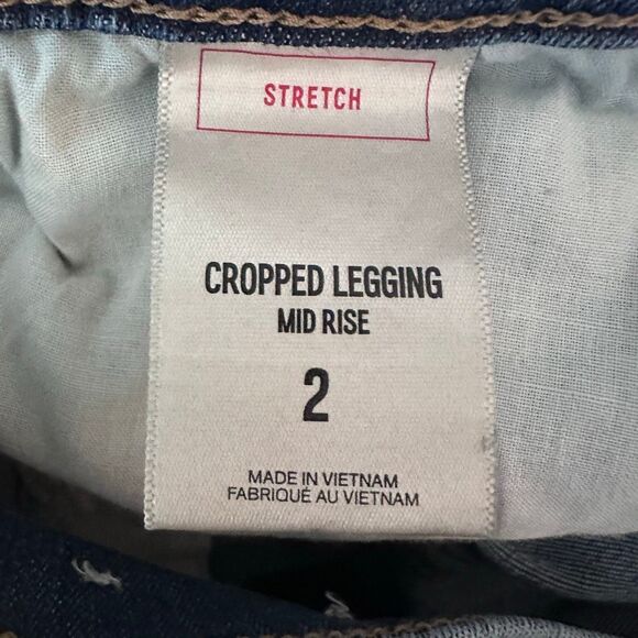 Express Cropped Legging Mid Rise Jeans Size 2 - Picture 5 of 14